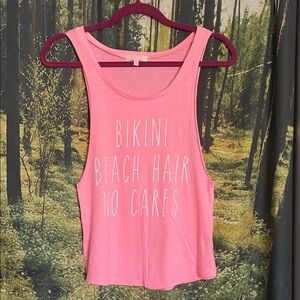Forever 21 Pink Graphic Tank Top
